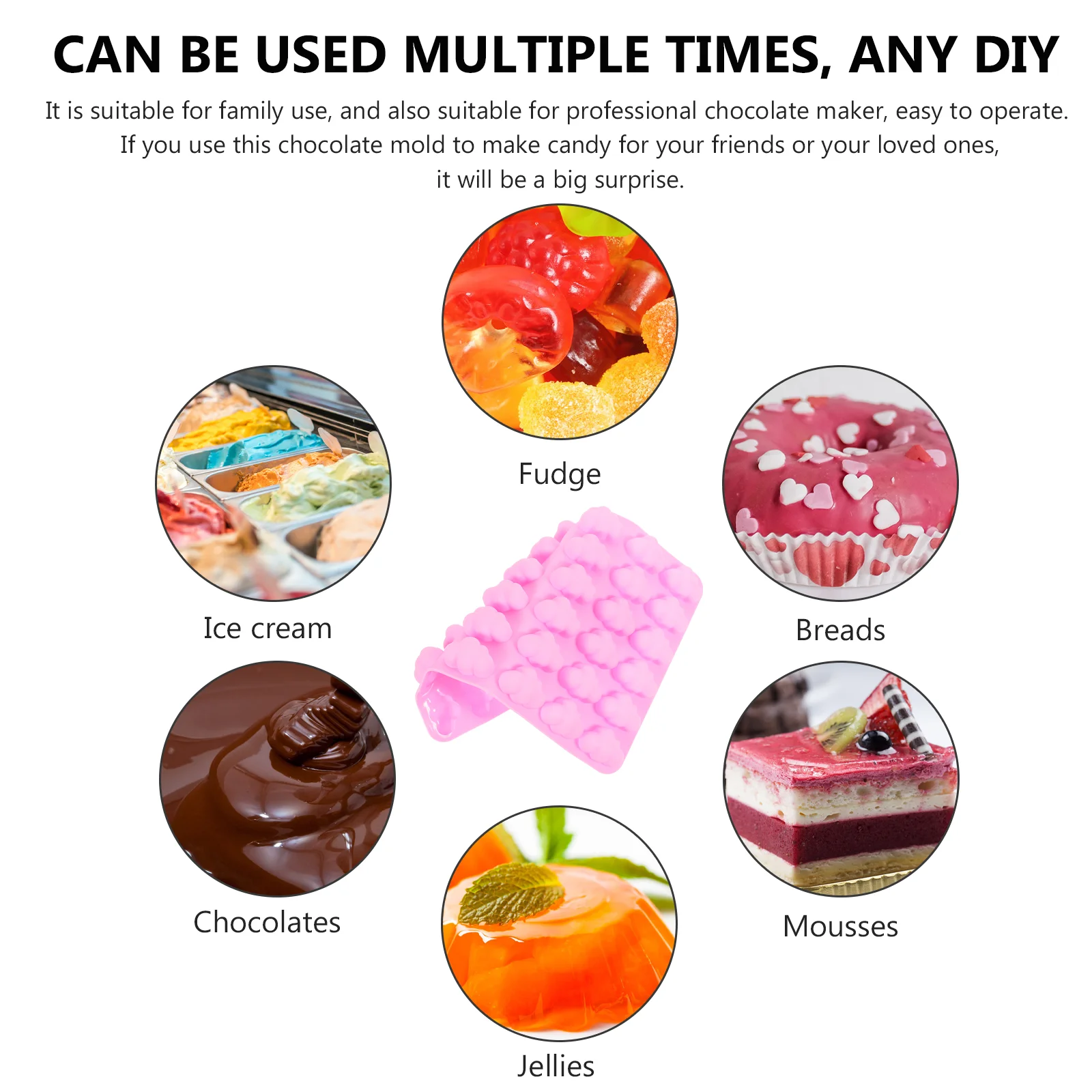 Силиконовая форма Fudge Cloud шоколадные батончики жевательные силикагелевые