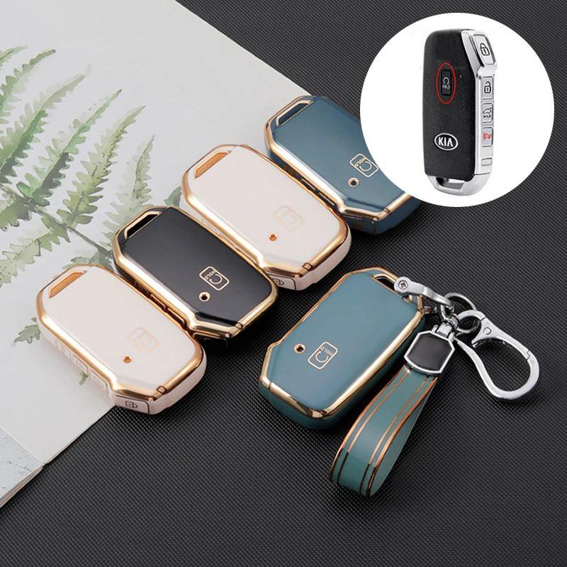 

5 Button Remote TPU Car Key Case Cover for Kia Telluride SX 2021 Sportage R 2022 K5 GT Line 2021 Seltos 2020 Protector