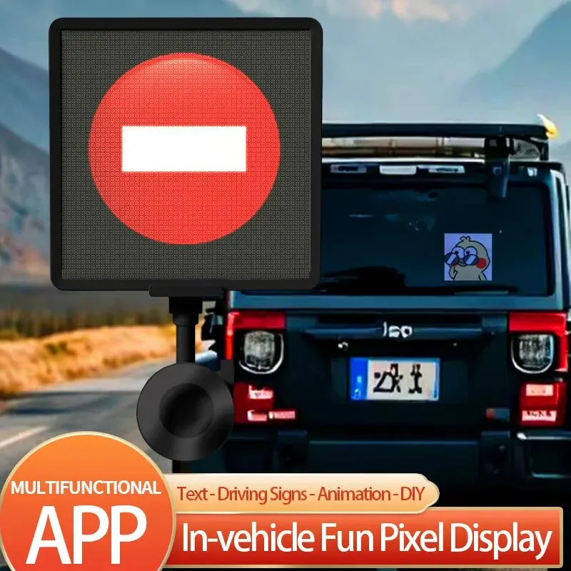 Hd 64*64 Светодиодный Экран Заднего Окна Автомобиля Полноцветный Яркий Дисплей