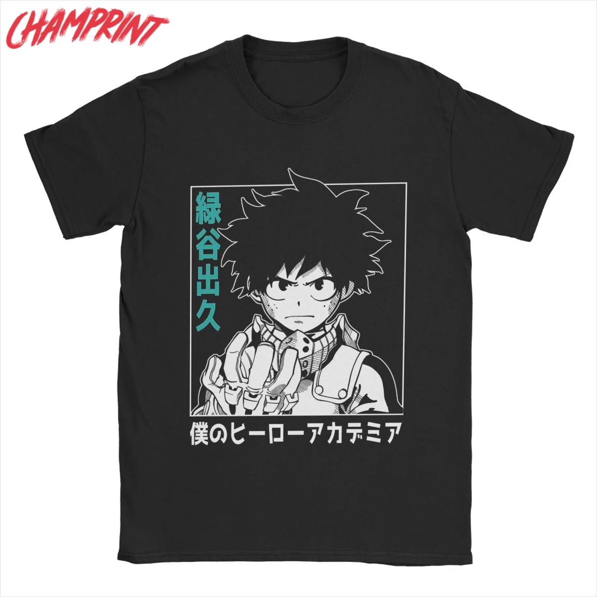 

Men Deku Diagonal My Hero Academia T Shirts Anime Manga Cotton Tops Fashion Short Sleeve Crew Neck Tee Shirt Gift Idea T-Shirt