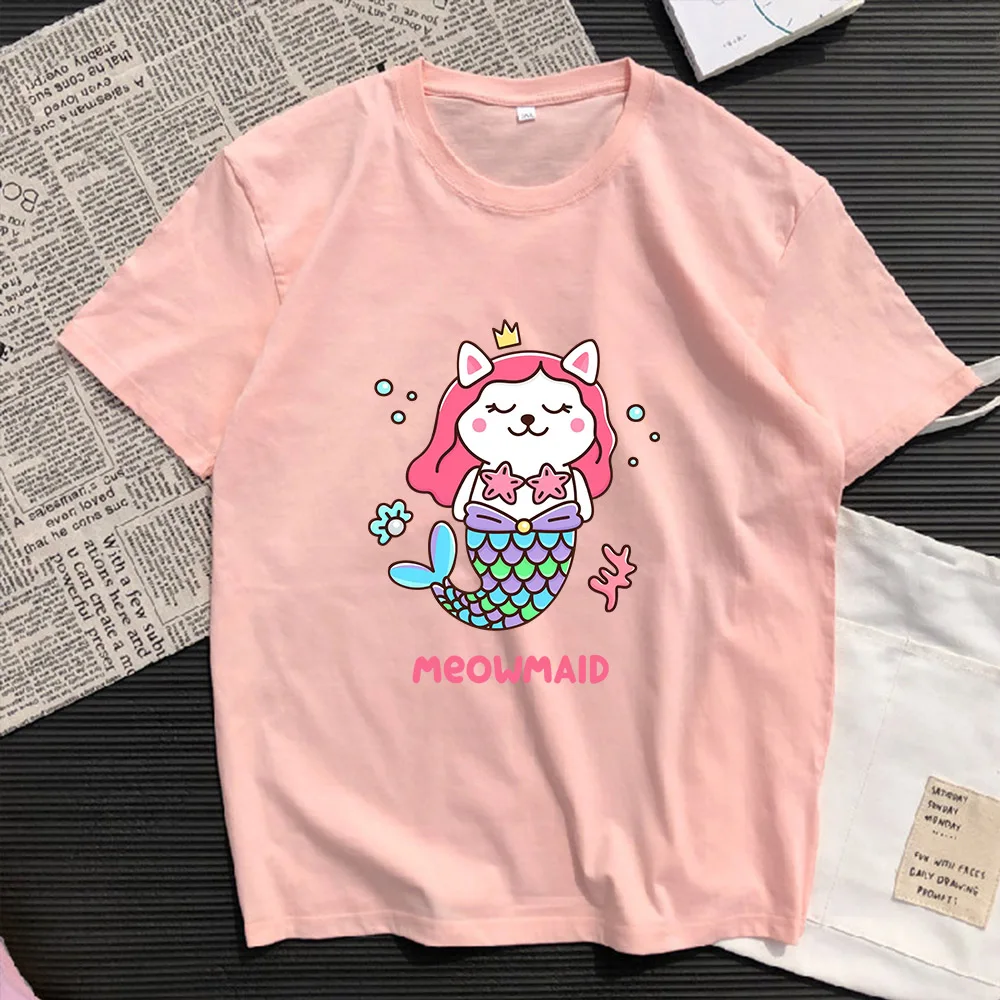 

T Shirt Men Women Couple Cute Printing Clothing Summer O-neck Cotton Tee Tops Short Sleeve Tshirts Casual Female Male Shirts