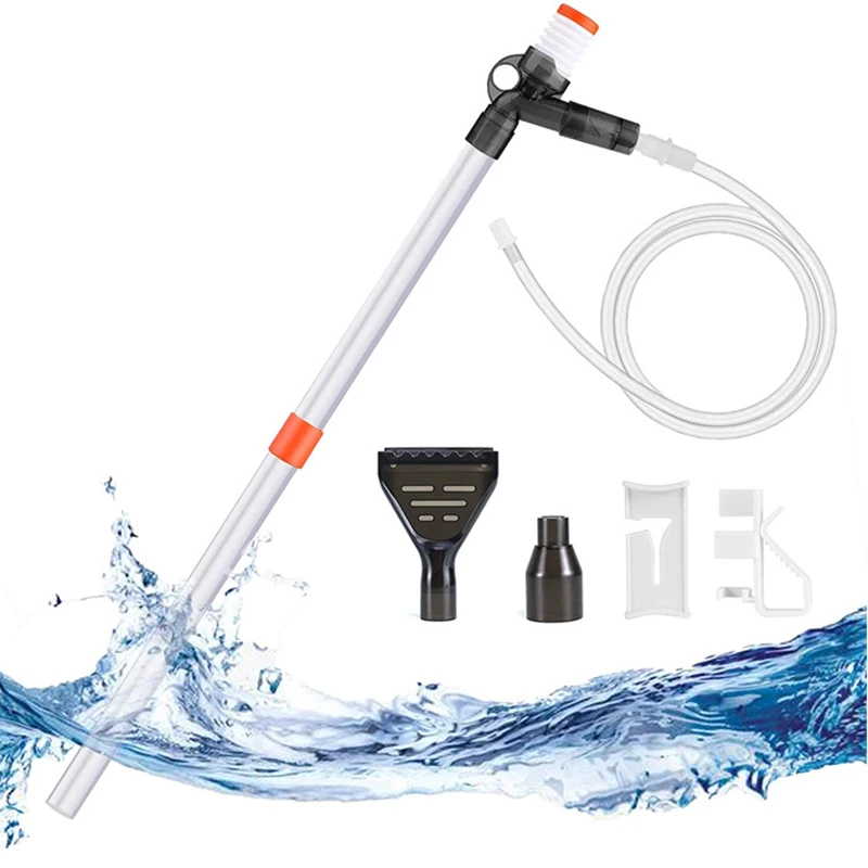 

Semi-Automatic Aquarium Cleaner Water Change Hand Changer Gravel Aquarium Accessories Fish Tank Vacuum Siphon Water Pump Cleaner
