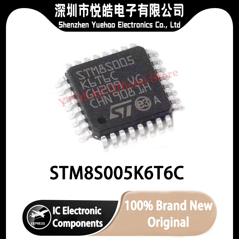 

STM8S005K6T6C STM8S005K6T6 STM8S005K6 STM8S005 STM8S STM8 STM IC MCU LQFP-32 Chipset