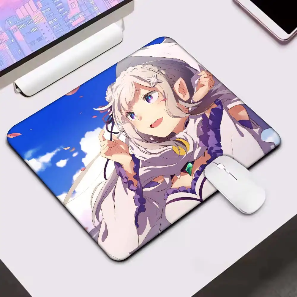 Коврик для мыши Anime Re Zero Starting Life In Another World Small LockEdge для геймеров, прямоугольный, противоскользящий, резиновый, для компьютерного стола (art.: 3920da7bfb893) - 3920da7bfb893