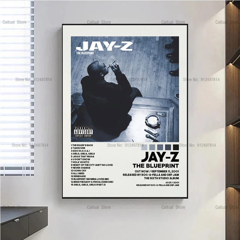 Новинка Джей-З и Канье Запад часы музыкальный альбом Картина на холсте плакат