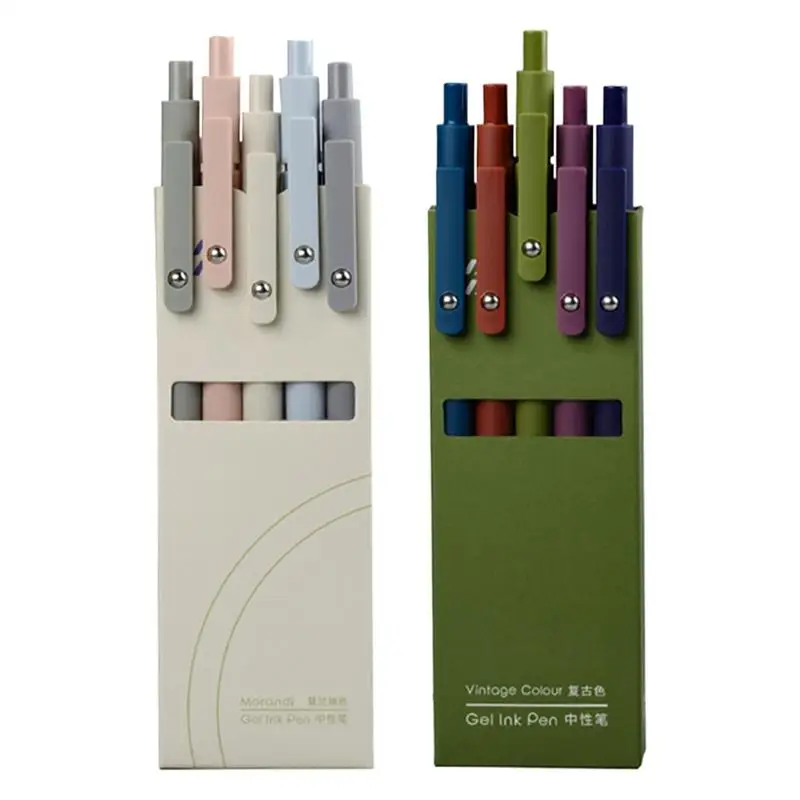 Гладкие гелевые ручки мягкая на ощупь ручка для подписи с тонкими точками набор