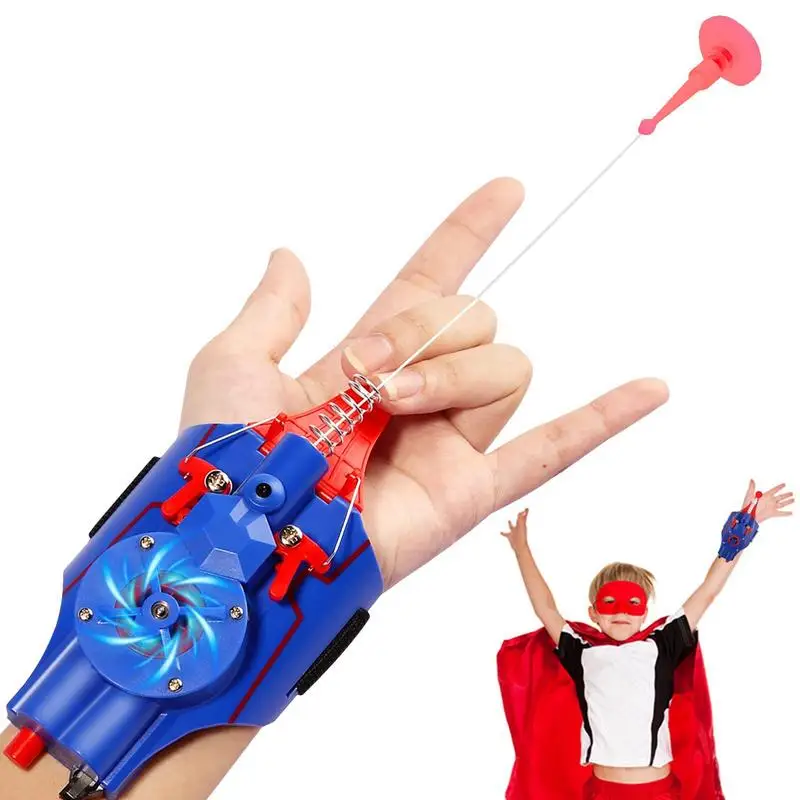 

Spider Web Launcher Kids Children Wrist Toy Shooters Electric Reel-in String Shooters Spider Cosplay Costume Props