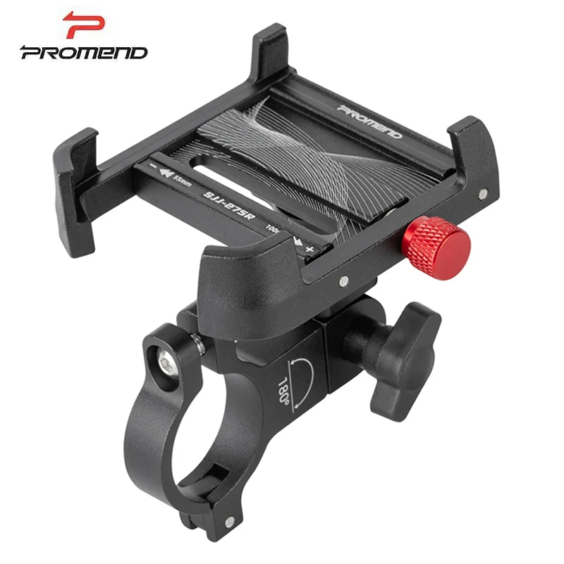 

PROMEND Aluminum Alloy Cycling Phone Holder Waterproof Motorcycle Bicycle GPS Phone Mount 360 Degree Rotation Bike Bracket