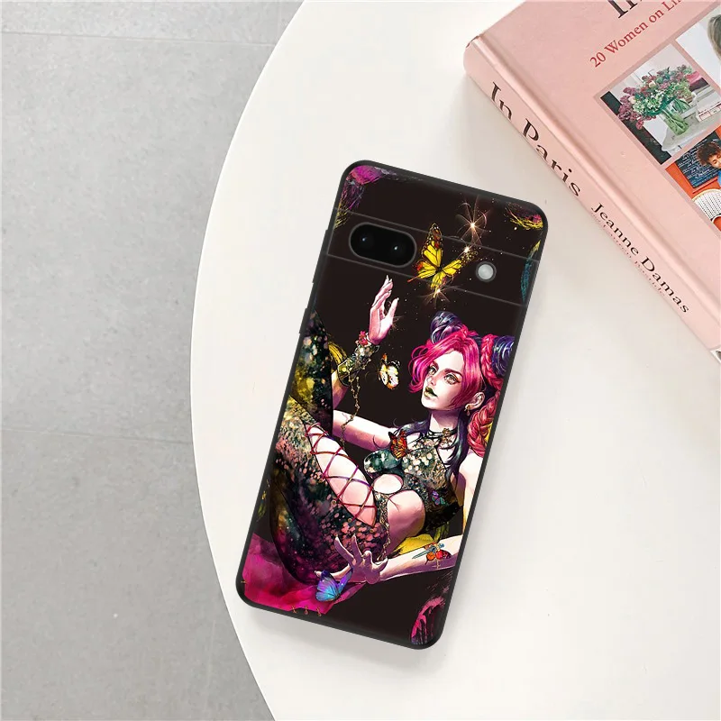 Черный матовый чехол для телефона Motorola Moto Edge 30 40 20 Pro G200 One Fusion JOJO's JOLYNE CUJOH Pixel 8a 7a 6a