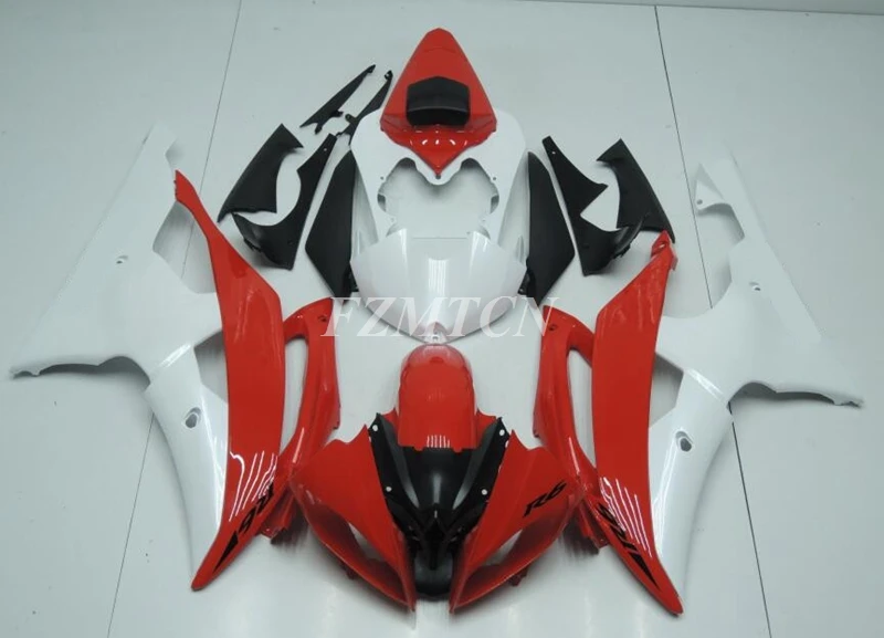 

Комплект обтекателей ABS OEM для YAMAHA YZF- R6 08 09 10 11 12 13 14 15 16 2008 2009 2010 2011 2012 2013 2014 2015 2016 белый красный