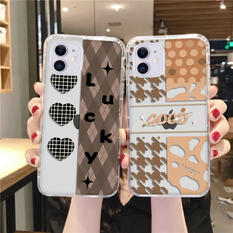 

Smiley Bear Phone Case For iPhone 12 Pro Case iphone 11 13 Pro Max XR XS 7 8 6S Plus 12 Mini SE Transparent Silicone Soft Cover