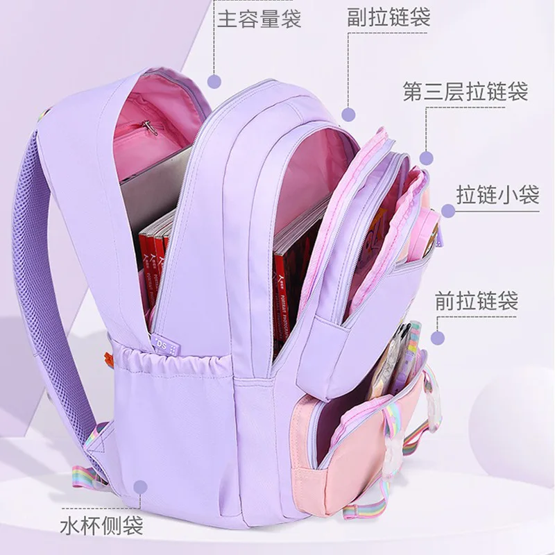 Children School Bags For Girls teenager Orthopedic Backpack Kids Backpack schoolbag Primary School backpack Kids travel mochila