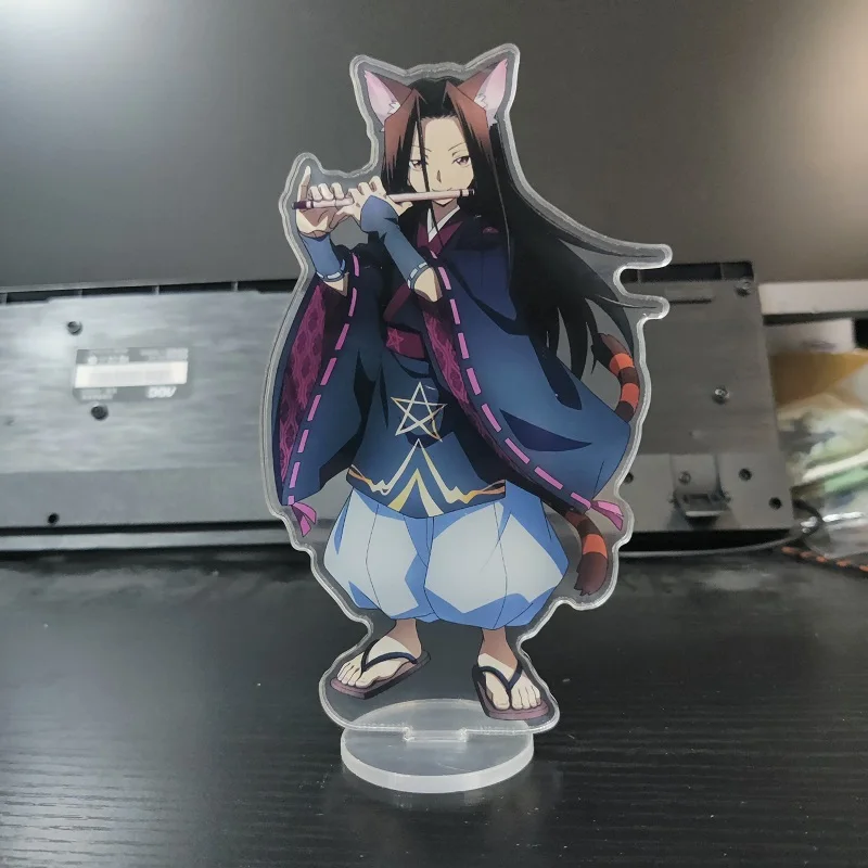 Фото Новая модель персонажа Shaman King, аниме-фигурка Yoh Asakura AMIDAMARU, косплей, акриловые стенды, модельная пластина, настольный декор, реквизит, поклонн... №4