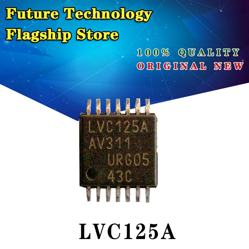 

10 шт 74LVC125APW TSSOP-14 SN74LVC125APW 74LVC125A 74LVC125 LVC125A Новый IC