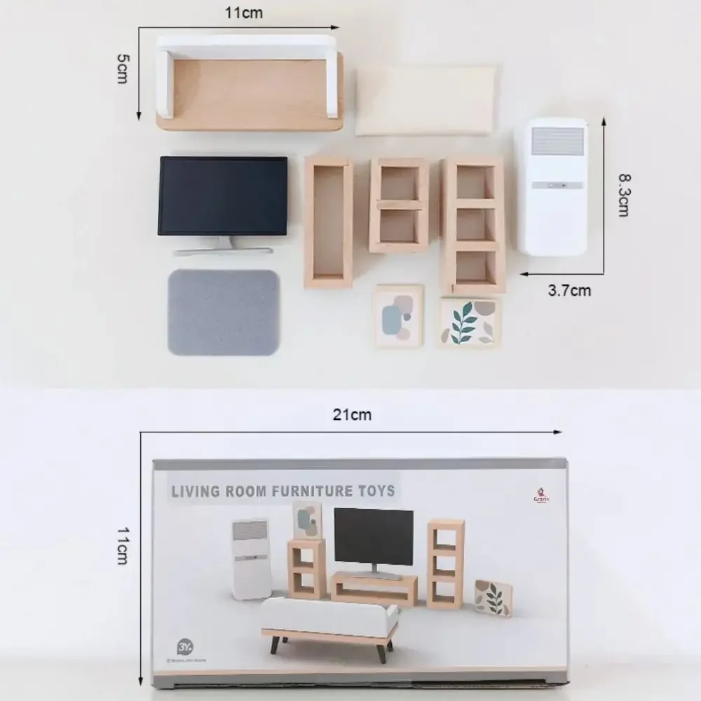 Мебель для кукольного домика Миниатюрная игрушка деревянный кукольный домик