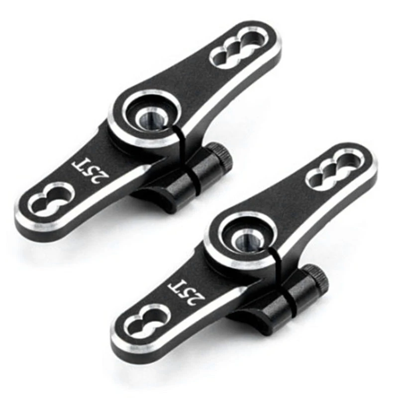 

2X 25T Steering Gear Arm Steering Servo Horn Arm With Locking For RC Car Accessories Parts