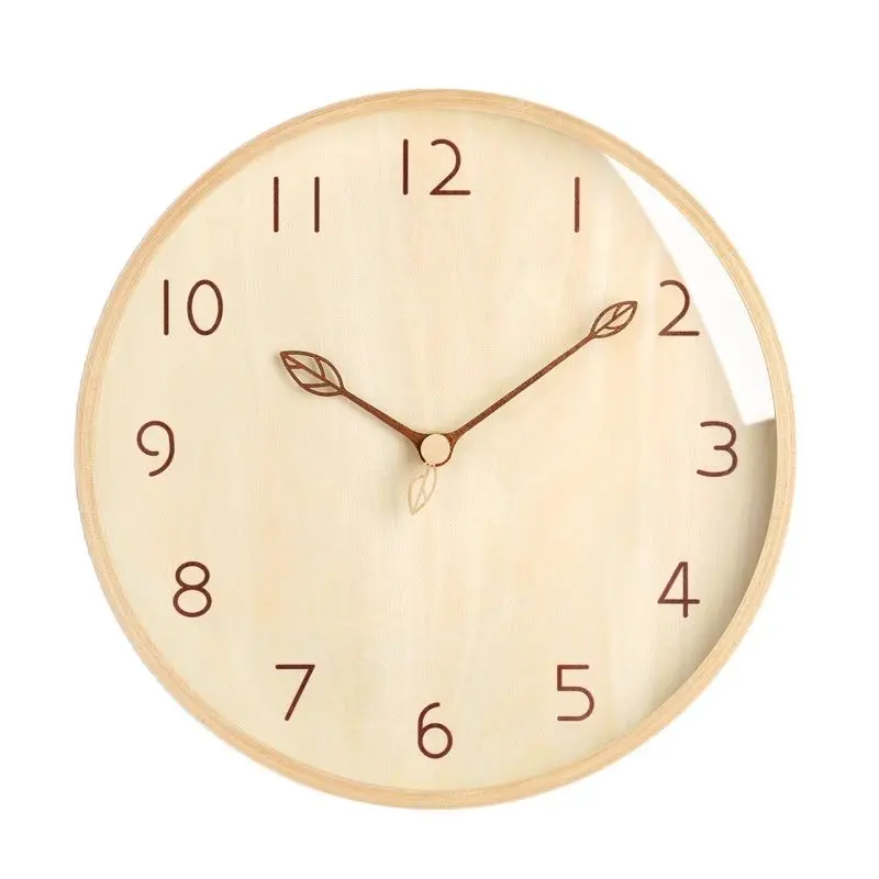 

Настенные часы Laerge, деревянные тихие современные креативные настенные часы в скандинавском стиле, домашний декор, идеи для подарков