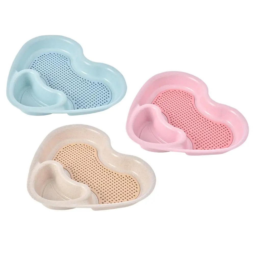 

Миска для кормления ребенка в форме сердца, сливная тарелка для экологически чистых продуктов, тарелка для кормления младенцев, детский ухо...