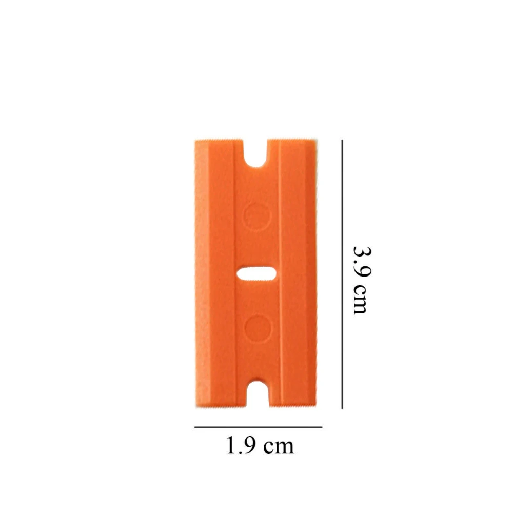 CNGZSY 100pcs Razor Blades Safety Scraper Glue Knife Glass Cleaner Replacement Carbon Steel Blade Ceramic Car Labels Remover E13