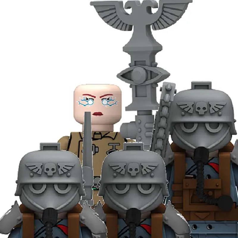 

Игровые солдаты строительные блоки бронированные армейские фигурки войска Военная сцена брикет маски кирпичи для сборки совместимые игру...