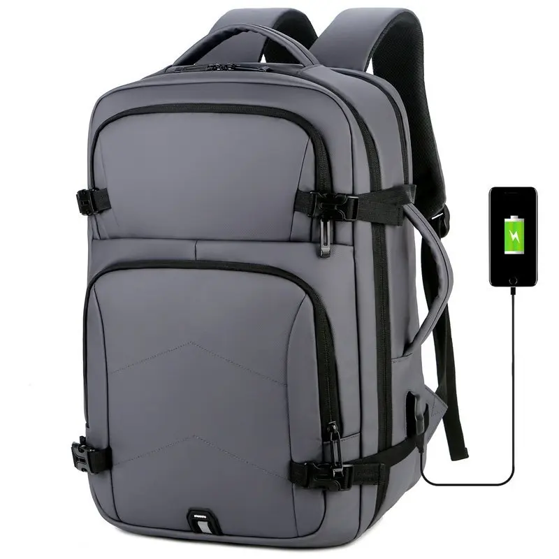 

2022 Backpacks Multifunctional Waterproof Film Laptop Backbag Business USB Charging Wearable Personality Bag For Rucksack Man