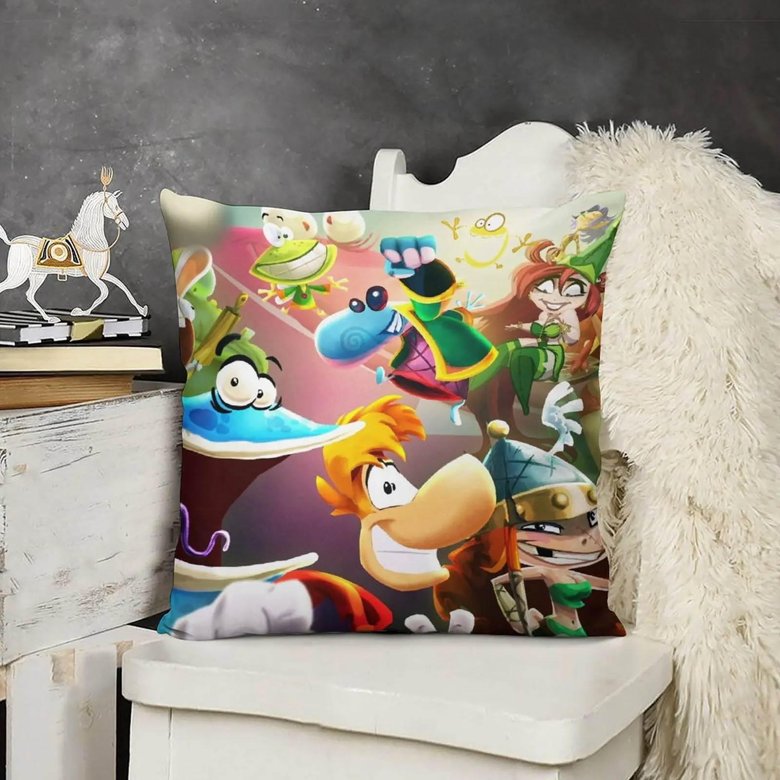 Rayman Art Throw Pillow Наволочка рождественские подушки чехлы наволочка