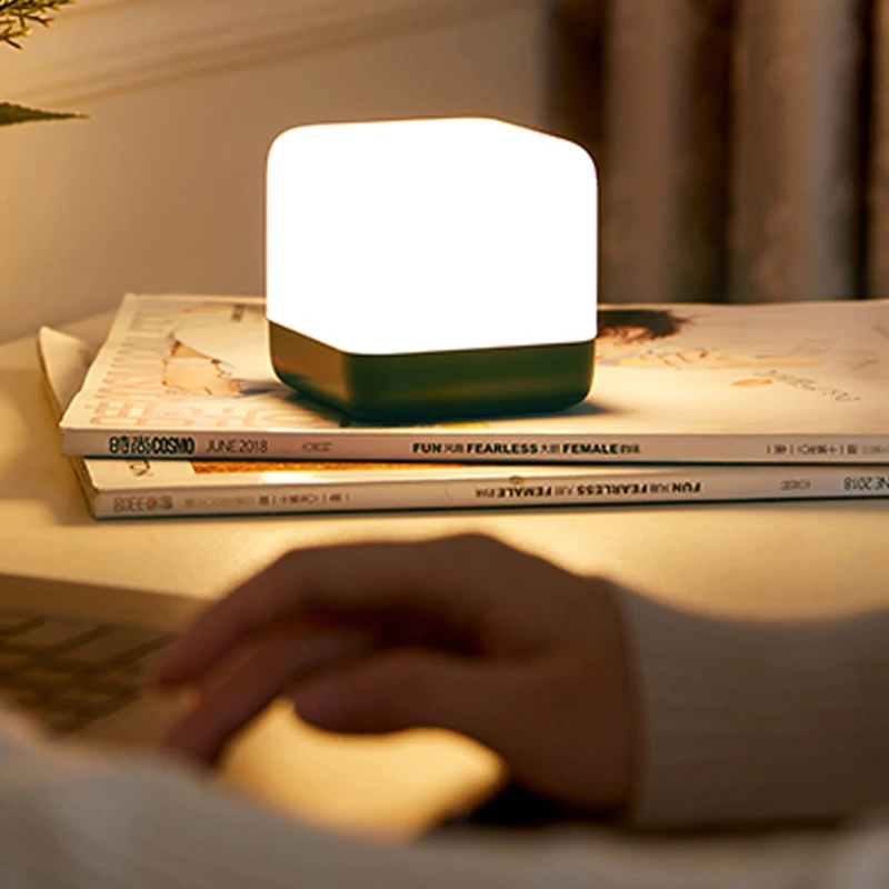 

1 шт. креативный умный заряжаемый светильник для спальни, светодиодный флип-светильник с таймером, портативный энергосберегающий сенсорный...