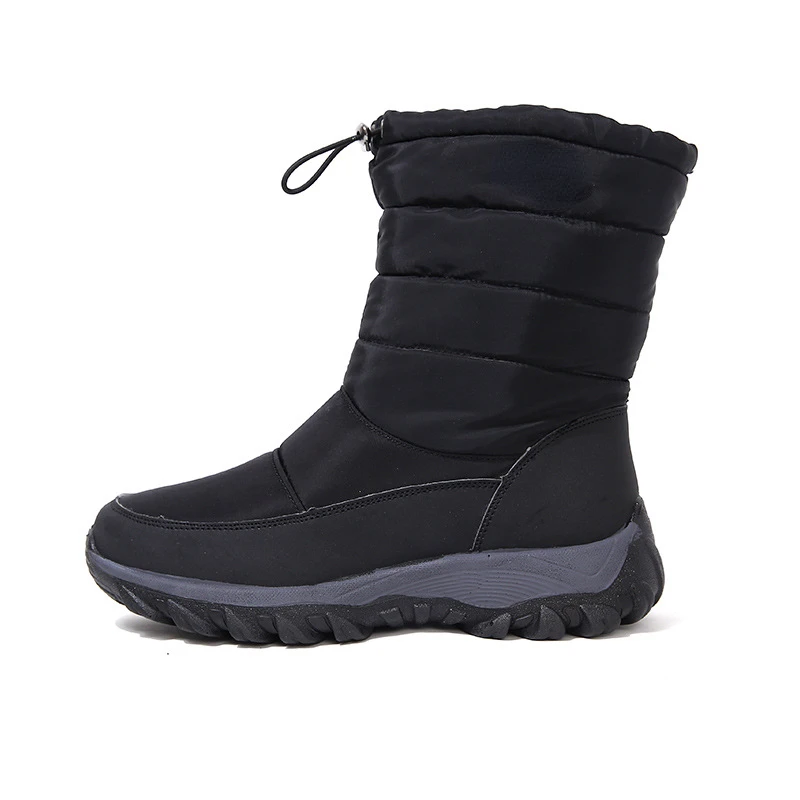 

Женские зимние ботинки на платформе, зимние ботинки, толстые плюшевые водонепроницаемые Нескользящие ботинки, модная женская зимняя обувь, теплые меховые сапоги для женщин