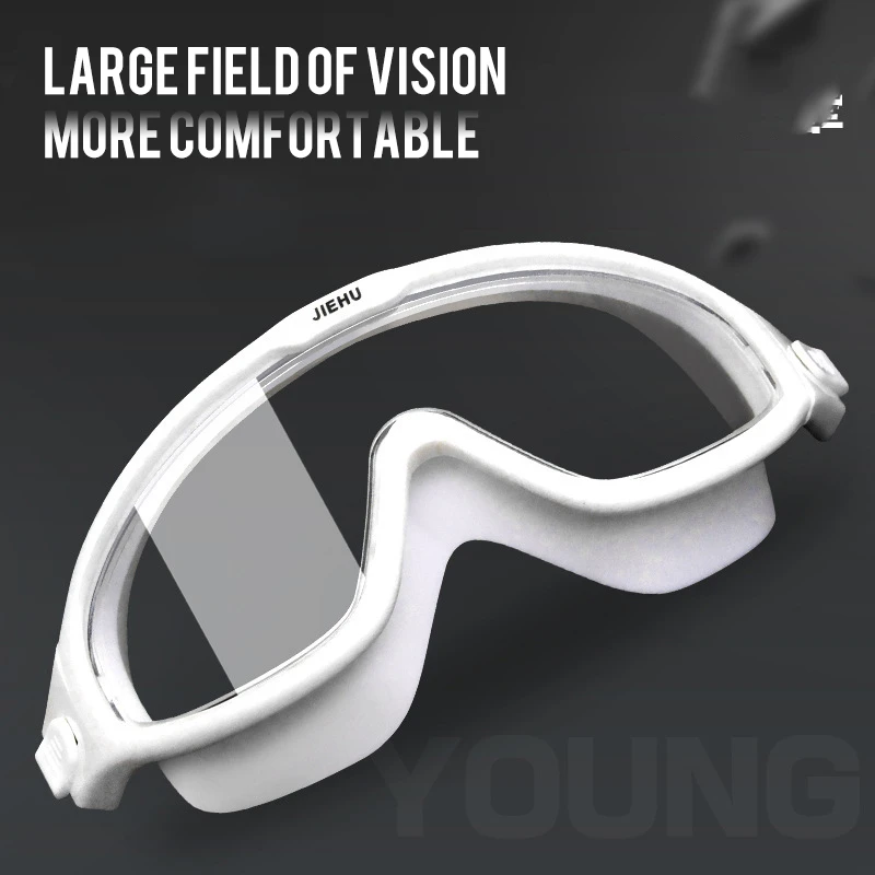 Professional Swimming Glasses Hyperopia Myopia Optical Anti-Fog Swim Goggles Corrective Snorkel Mask Free Ear Plugs