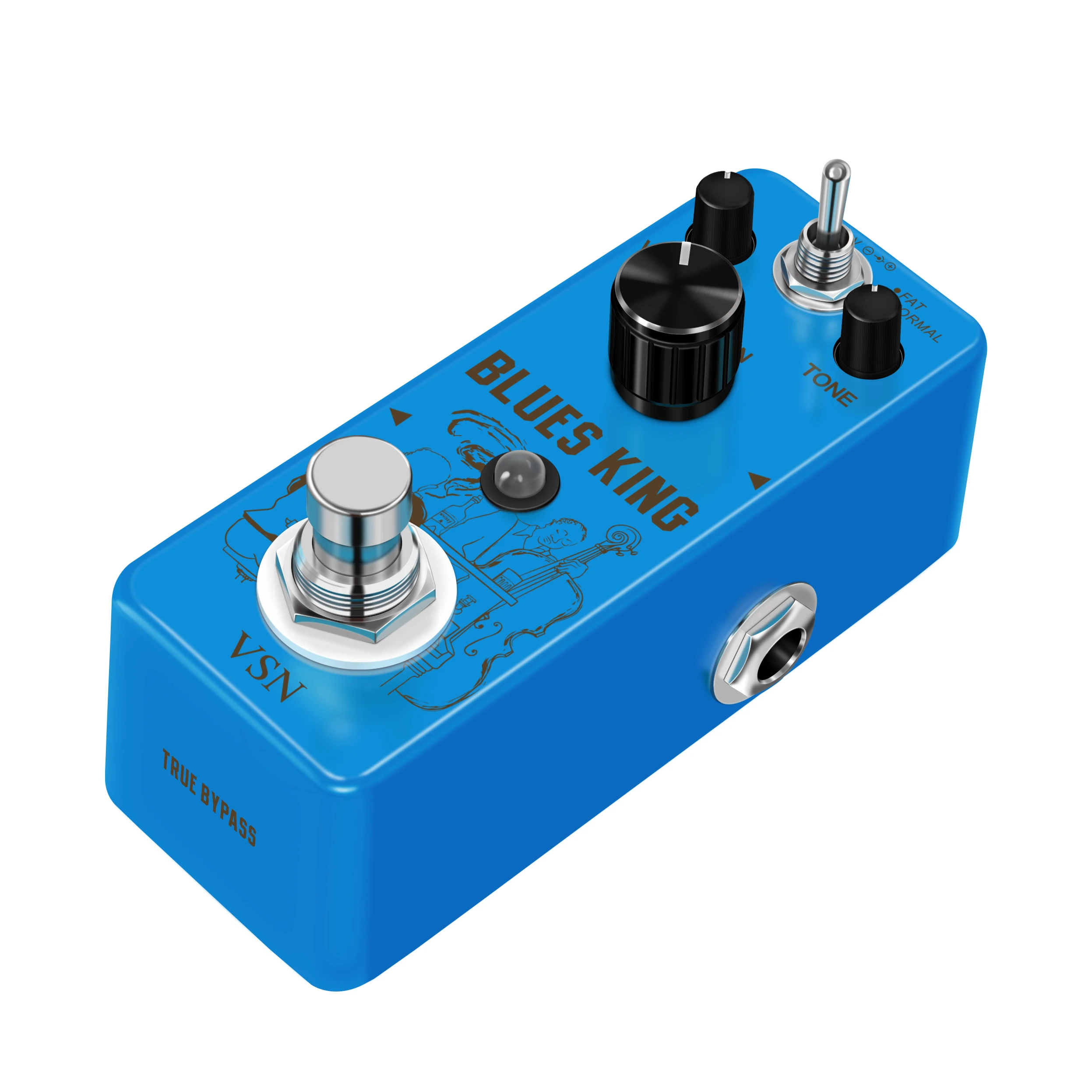 VSN LEF-321 Bluesy Blues Overdrive Guitar Effect Pedal Aluminum Alloy Shell True Bypass Guitar Parts & Accessories