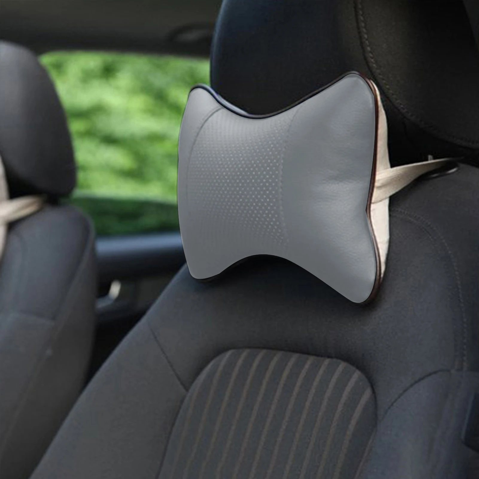 

Car Neck Pillow Leather Car Seats Pillow Breathable Auto Head Neck Rest Cushion Neck Relax Support Headrest Comfortable Pillows
