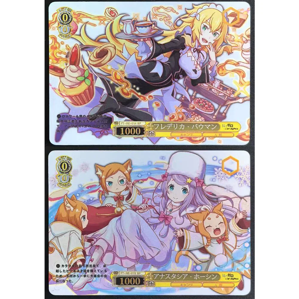 Фото Коллекционная карточная игра Anime Goddess Story DIY ACG: Эмирия, Рем, Рам, Беатрис — подарок на Рождество и День рождения, настольная игра Advanced Flash №2