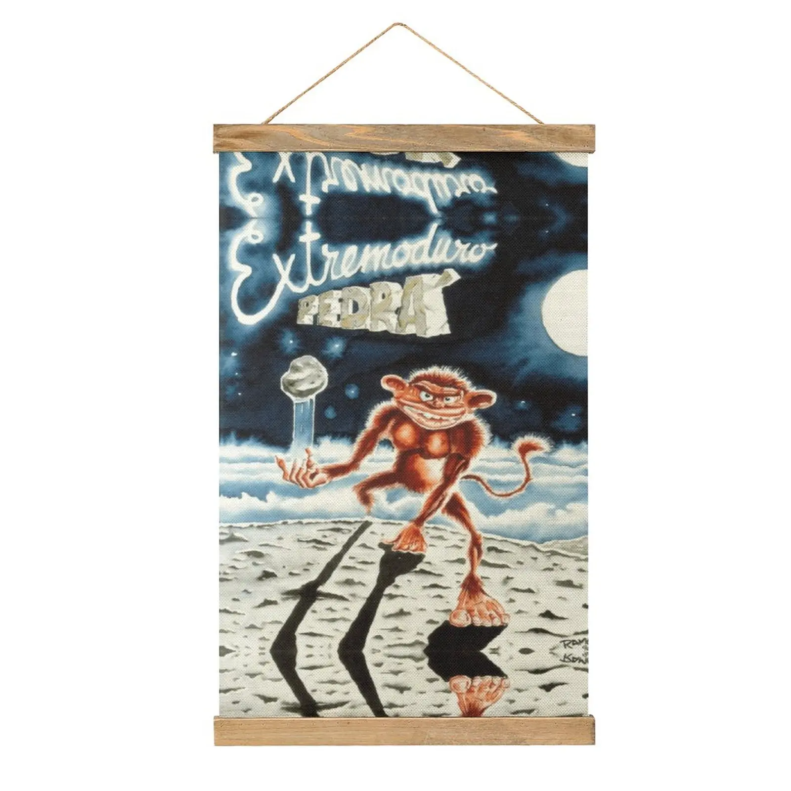 

Cute Extremoduro-Pedra-Delantera Por Ramone Canvas Hanging Picture Wall Decoration Joke Office Draw Style Decorate