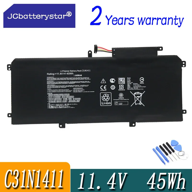JCbatterystar C31N1411 Аккумулятор для ноутбука ASUS Zenbook U305 U305F U305FA U305CA UX305 UX305CA UX305F UX305FA Series 11 4