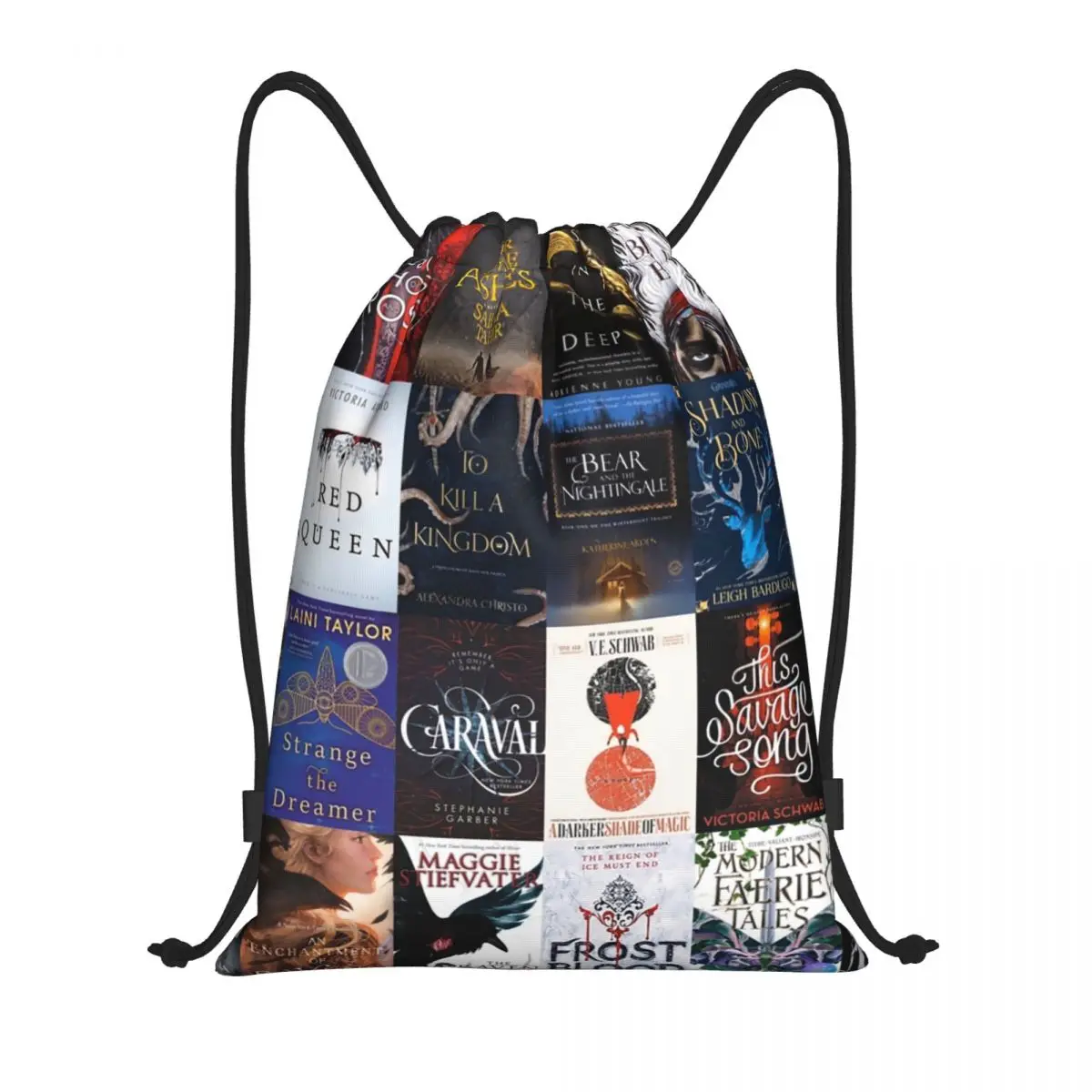 

Custom YA Fantasy Classics Drawstring Bags Men Women Lightweight A Court Of Thorns And Roses Sports Gym Storage Backpack