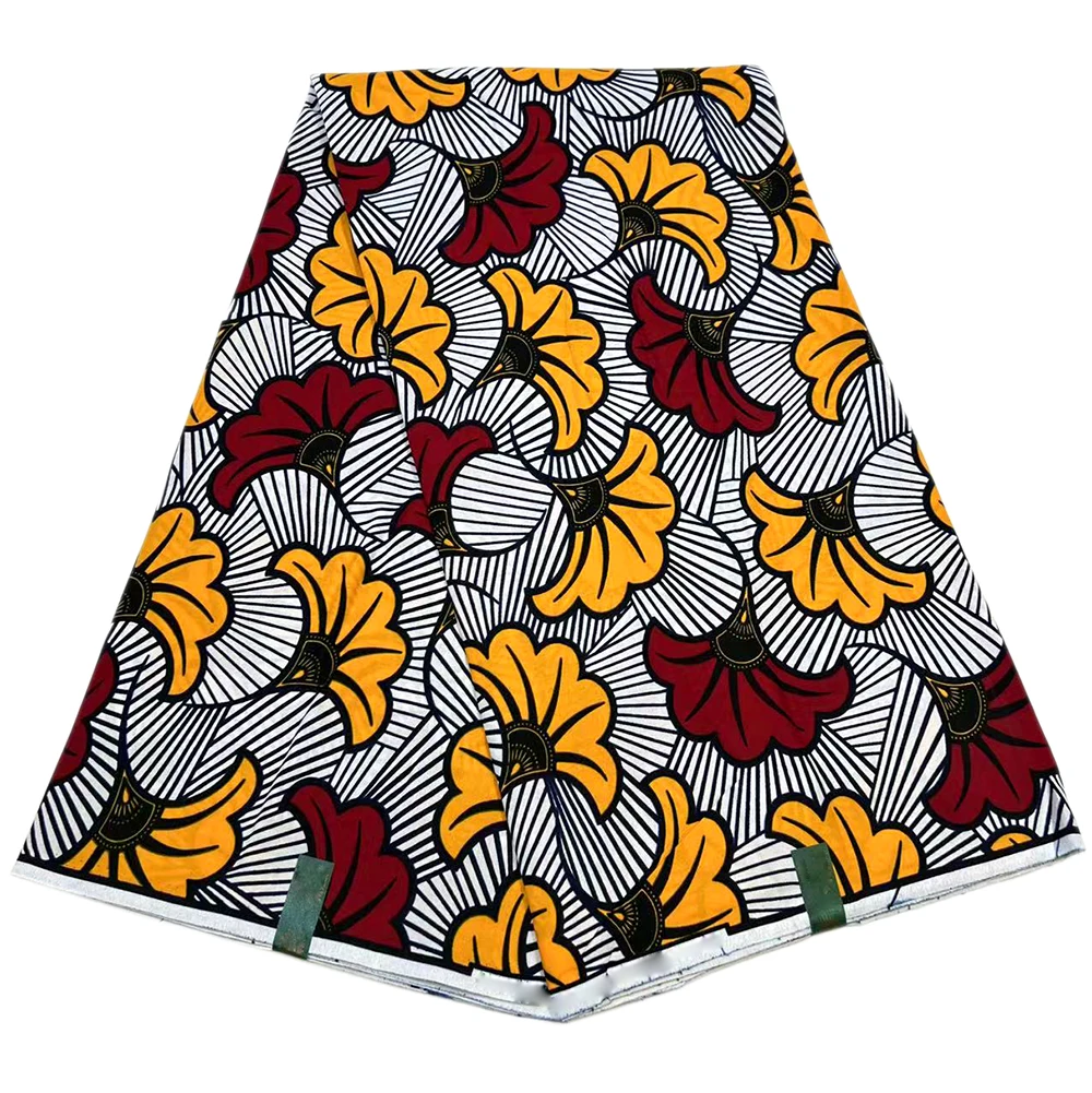 Настоящая африканская восковая ткань воск нигерийская Анкара принты блоков