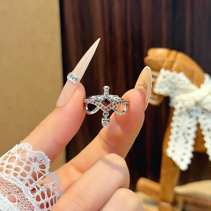 Фото Кольца Magic Style Bow Open с регулируемым размером, разноцветные, модные ювелирные украшения, аксессуары, подарок для поклонников, для повседневного ношения и косплея. №4