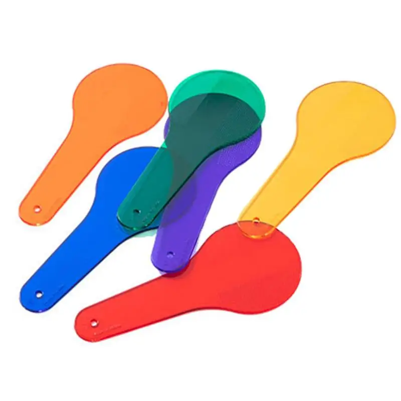 

Color Paddles Educational Preschool Color Paddles Color Filter Paper Color Learning For Toddlers Kindergarten Scientific Inquiry