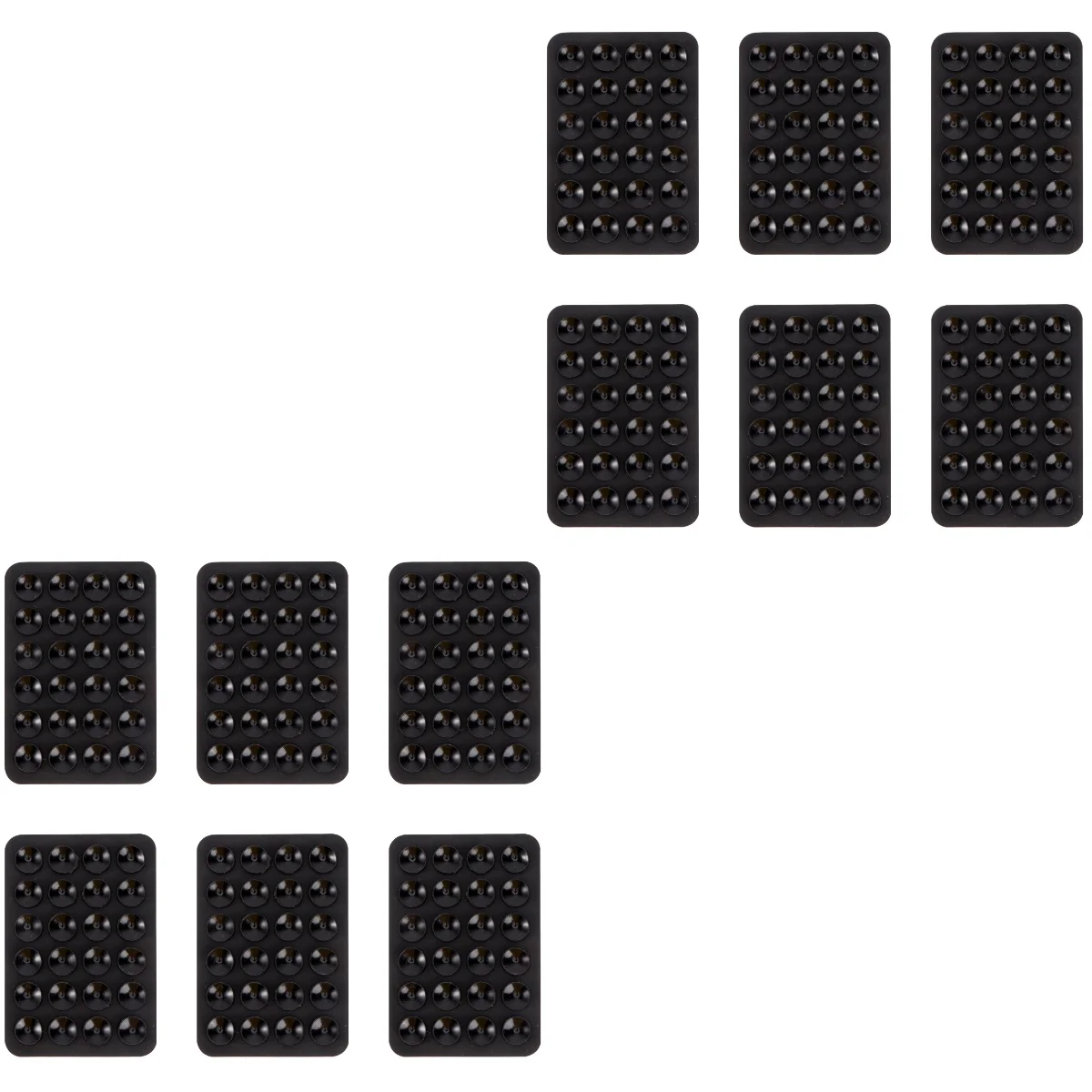 

12 Multipurpose Universal Holder Mat Single-sided Anti-slip Suckers Mats with Adhesive