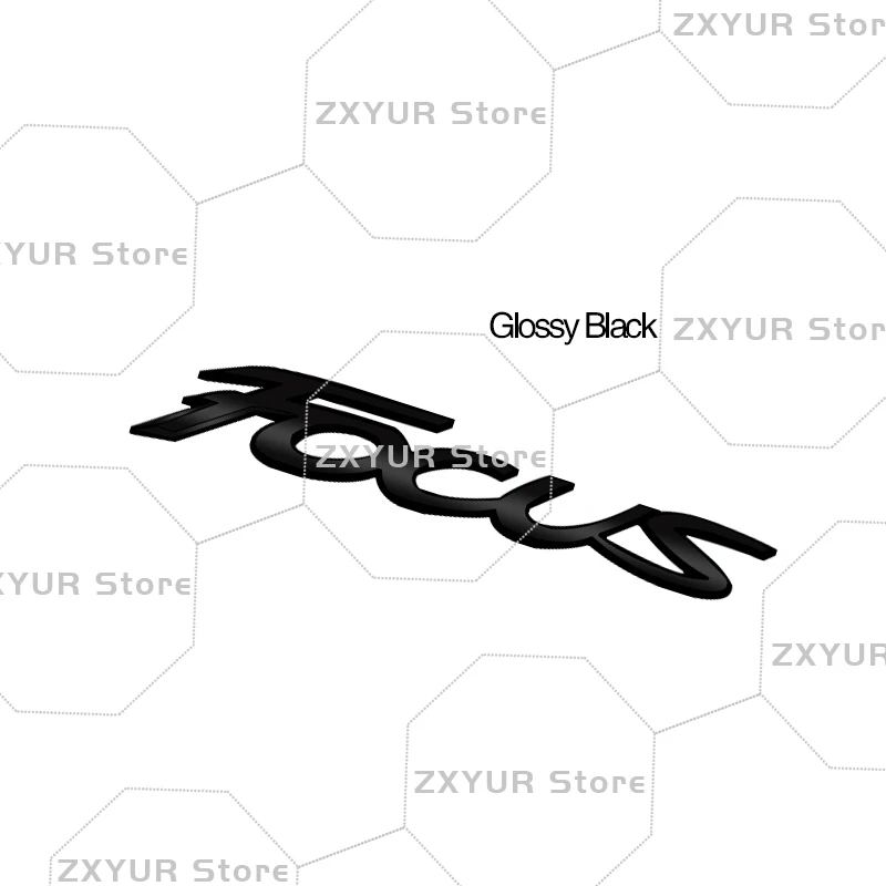 

Металлическая эмблема, наклейка на заднюю часть автомобиля, значок с буквой, наклейка на кузов, декор багажника для Focus Ford, аксессуары, Стайлинг