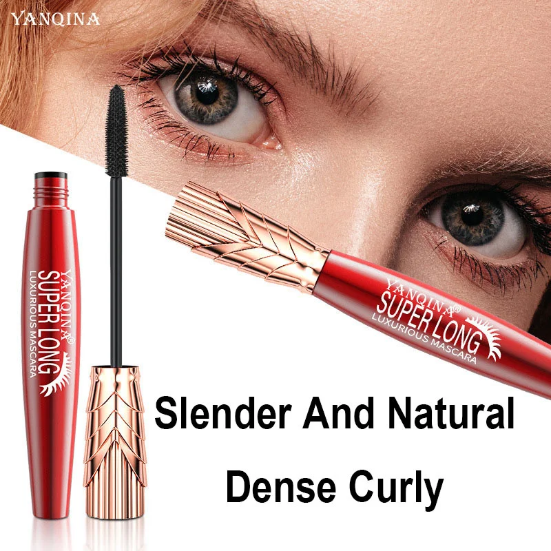 

Black Mascara Lengthening Eyelash Extension Natural Silky Lashes Brush Waterproof Long-Wearing Volume Eye Makeup Cosmetic Beauty