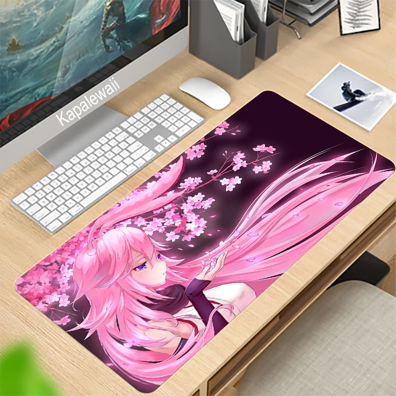 

90x40CM Large Flower Gaming Keyboard Mouse Pad Computer Gamer Tablet Desk Mousepad With Edge Locking XL Office Play Mice Mats