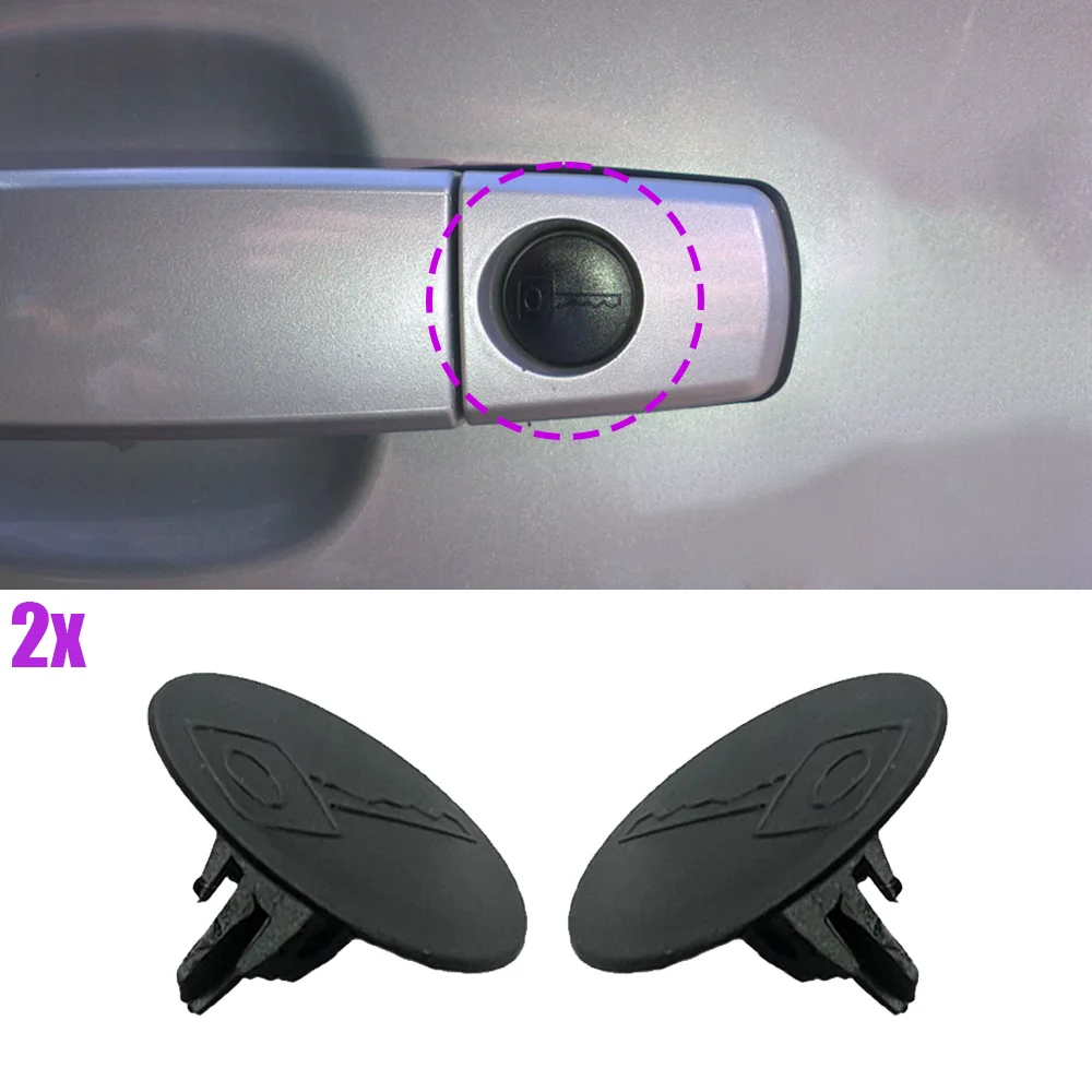 

2 шт. для Subaru Legacy BE BL1998-2009 Outback BP 2003-2009, черный, новый, автомобильная дверная ручка, отверстие для ключа, заглушка, крышка, зажим