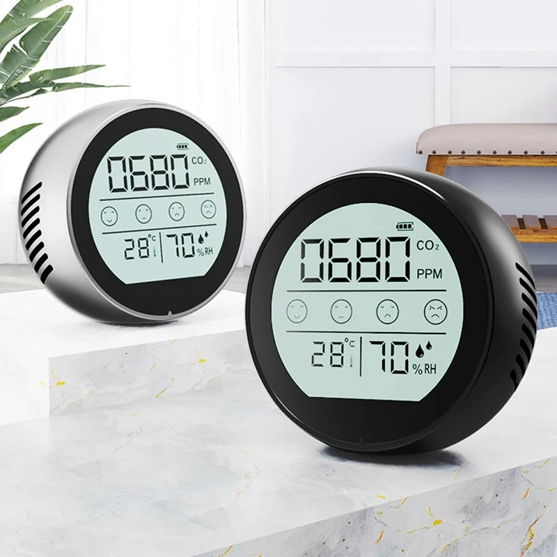 

Super Long Standby Time Air Pollution CO2 Detector 3 In 1 NDIR Infrared Sensor Temperature Humidity CO2 Detector