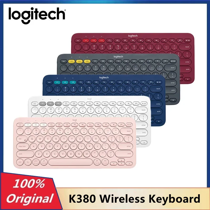 

Распродажа! Оригинальная Беспроводная Bluetooth-Клавиатура Logitech K380, многофункциональная игровая ультра мини-клавиатура для iPhone, iPad, Android