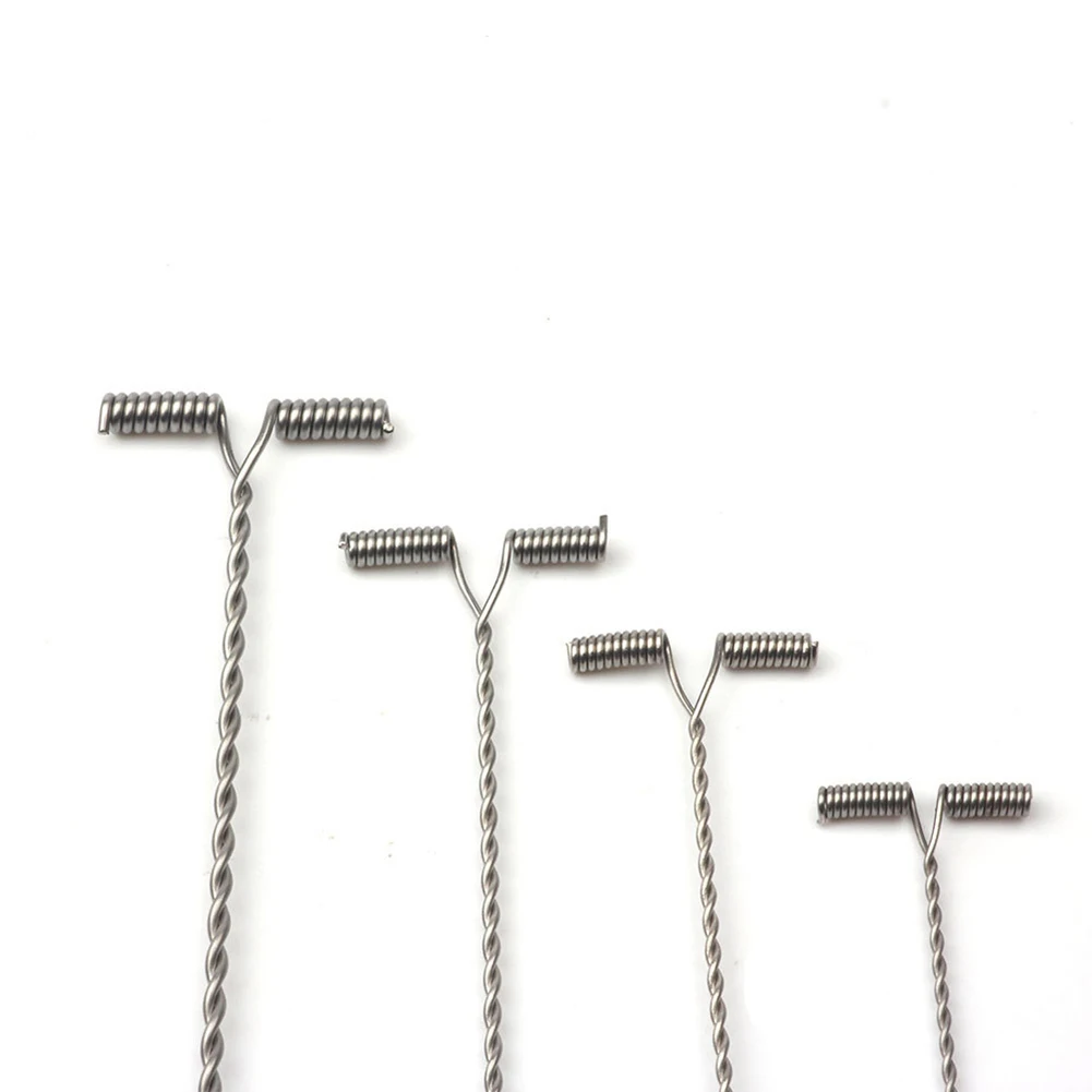 

100Pcs Balance Hook Arms Trace Wire Leader Arm Connectors Swivel Fishing Rigging 6/8/10/12/15cm Fishing Accessories Pesca