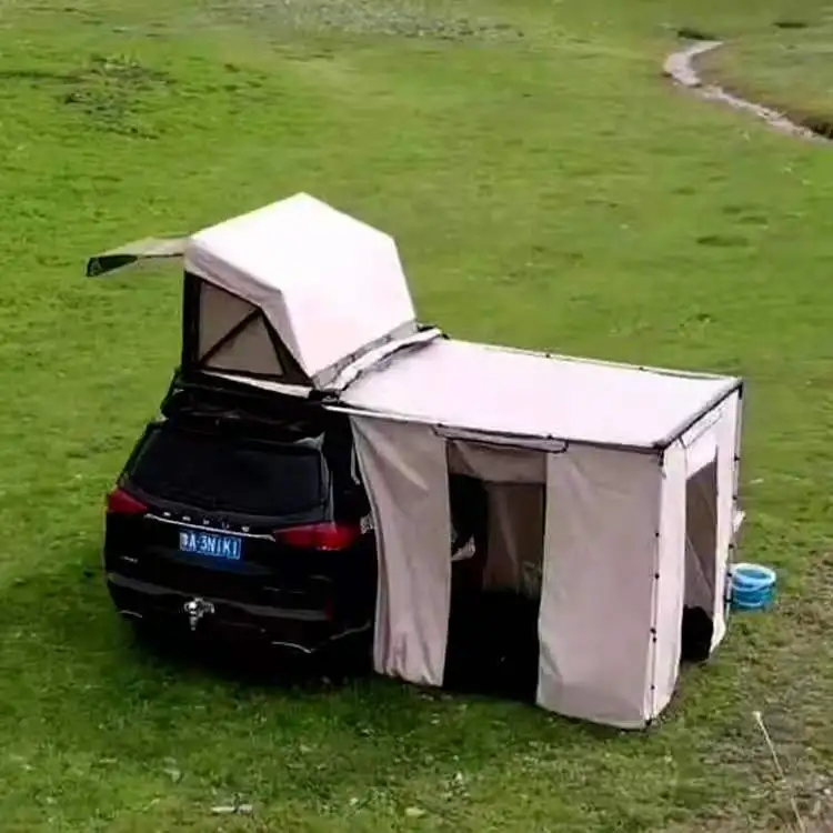 

New invention SUV affordable discovery3 roof rack weekend holiday car said awning tent