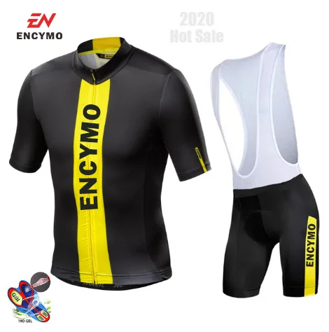 

Новая командная одежда для велоспорта, велосипедная Джерси, быстросохнущие мужские велосипедные рубашки с коротким рукавом, велосипедные Джерси ENCYMO