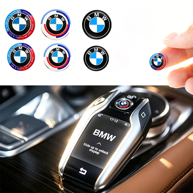 Наклейка-эмблема из алюминия 1114 мм для автомобильного ключа-пульта BMW X1 X3 X4 X5 E46 E90 F20 E60 E39 F10 M M2 M3 M5 M6 E87 M8 (art.: 3920dafbdacbf) - 3920dafbdacbf