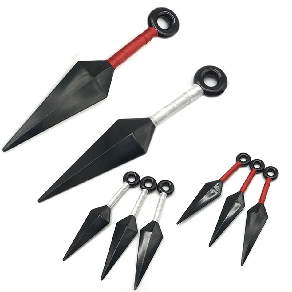 

Naruto Figures Cartoon Anime Kunai Akatsuki Hatake Kakashi Uchiha Itachi Cosplay Props Weapon Plastic Collection Model Toy Gift